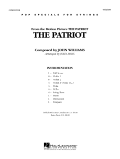 The Patriot von John Williams (Download) 