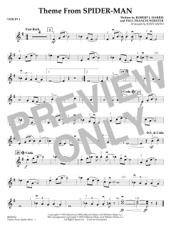 Theme from Spider-Man (TV Theme) von Paul Francis Webster (Download) 