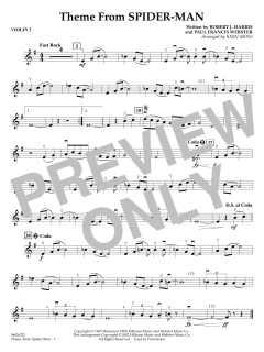 Theme from Spider-Man (TV Theme) von Paul Francis Webster (Download) 