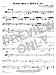 Theme from Spider-Man (TV Theme) von Paul Francis Webster (Download) 