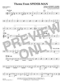 Theme from Spider-Man (TV Theme) von Paul Francis Webster (Download) 