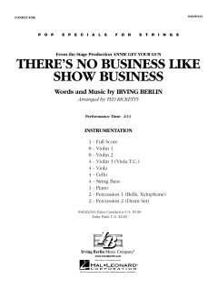 There's No Business Like Show Business von Irving Berlin (Download) 