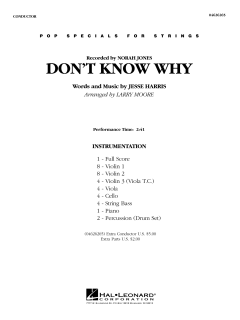 Don't Know Why von Norah Jones (Download) 