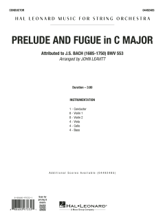 Prelude and Fugue in C Major (BWV 553) von Johann Sebastian Bach (Download) 