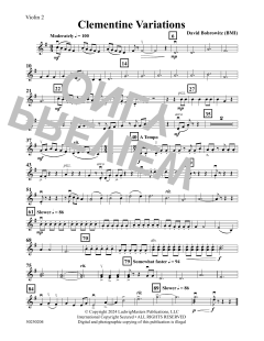 Clementine Variations von David Bobrowitz (Download) 