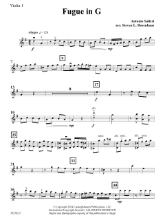 Fugue in G von Antonio Salieri (Download) 