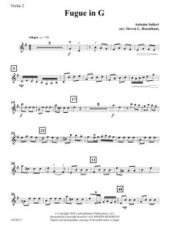 Fugue in G von Antonio Salieri (Download) 