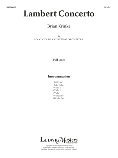 Lambert Concerto von Brian Krinke (Download) 
