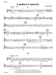 Lambert Concerto von Brian Krinke (Download) 