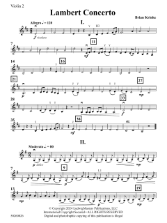 Lambert Concerto von Brian Krinke (Download) 