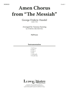 Amen Chorus from 'The Messiah' von Georg Friedrich Händel (Download) 
