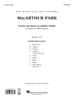 MacArthur Park von Jimmy Webb (Download) 