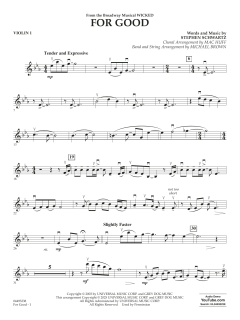 For Good von Stephen Schwartz (Download) 