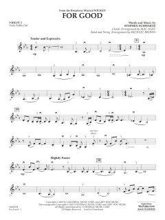 For Good von Stephen Schwartz (Download) 