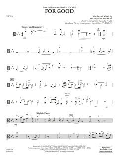 For Good von Stephen Schwartz (Download) 