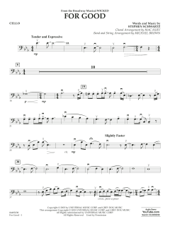 For Good von Stephen Schwartz (Download) 