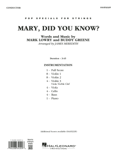 Mary, Did You Know? (Download) 