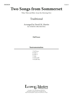 Two Songs from Sommerset (Download) 