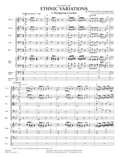 Ethnic Variations from Swan Lake von Peter Iljitsch Tschaikowsky (Download) 