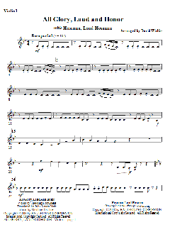 All Glory, Laud, And Honor von Melchior Teschner (Download) 