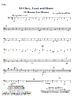 All Glory, Laud, And Honor von Melchior Teschner (Download) 