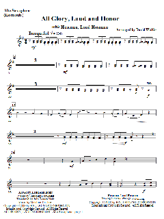 All Glory, Laud, And Honor von Melchior Teschner (Download) 