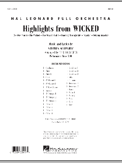 Highlights from Wicked von Stephen L. Schwartz (Download) 