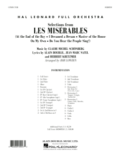 Selections from Les Misérables von Claude-Michel Schönberg (Download) 