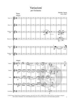 Variazioni su tema d'autore ignoto per orchestra 1941 von Matilde Capuis 