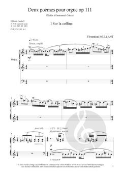 2 poèmes pour orgue op. 111 von Florentine Mulsant 