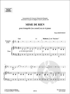 Mime de rien von Pierre Barusseau 