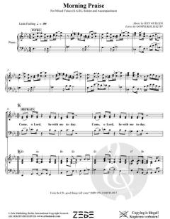 Morning Praise - Come, O Lord, Be With Me Today von Jeff Guillen (Download) 