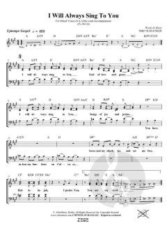 I Will Always Sing to You von Niko Schlenker (Download) 