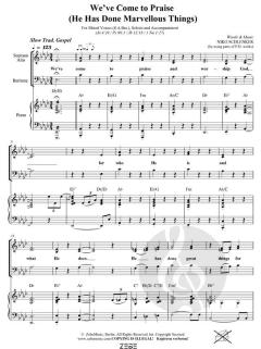 We've Come to Praise - He Has Done Marvellous Things von Niko Schlenker (Download) 