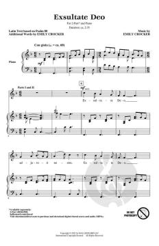 Exsultate Deo von Emily Crocker (Download) 