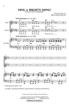 Sing A Mighty Song! (Greg Gilpin) 