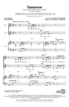 Tomorrow (From Annie) von Charles Strouse (Download) 