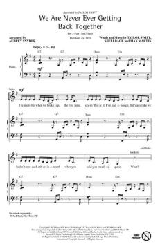 We Are Never Ever Getting Back Together (Taylor Swift) 