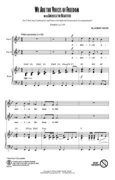 We Are The Voices Of Freedom (With America The Beautiful) (Kirby Shaw) 