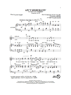 Ain't Misbehavin' (Fats Waller) 