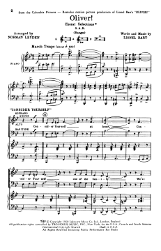Oliver! (Choral Selections) von Lionel Bart (Download) 