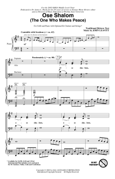 Ose Shalom (The One Who Makes Peace) von John Leavitt (Download) 