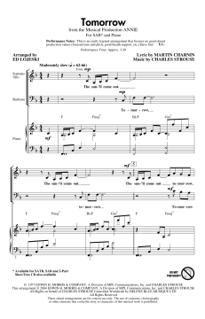 Tomorrow (From Annie) von Charles Strouse (Download) 