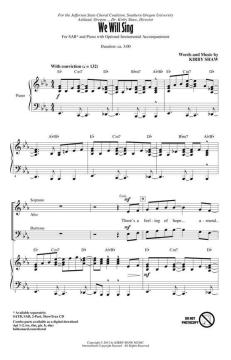 We Will Sing von Kirby Shaw (Download) 