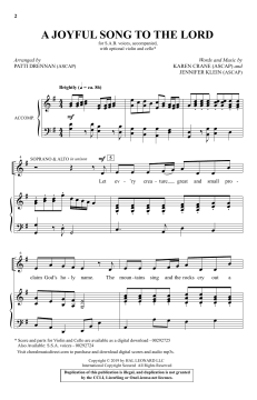 A Joyful Song to the Lord 