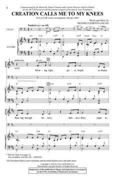 Creation Calls Me to My Knees von Dennis Clements (Download) 