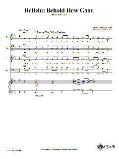 Hallelu: Behold How Good von David Shukiar (Download) 