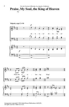 Praise, My Soul, The King Of Heaven (Henry Lyte) 