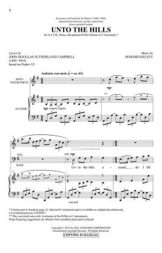 Unto The Hills von Howard Helvey (Download) 