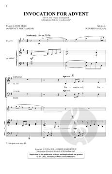 Invocation for Advent von Don Besig (Download) 